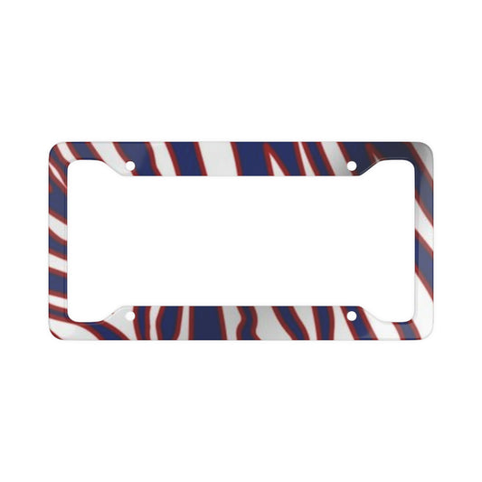 License Plate Frame - Buffalo Football Zubaz Design