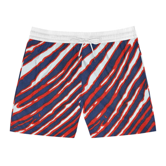 Swim Shorts - Buffalo Football Zubaz Design