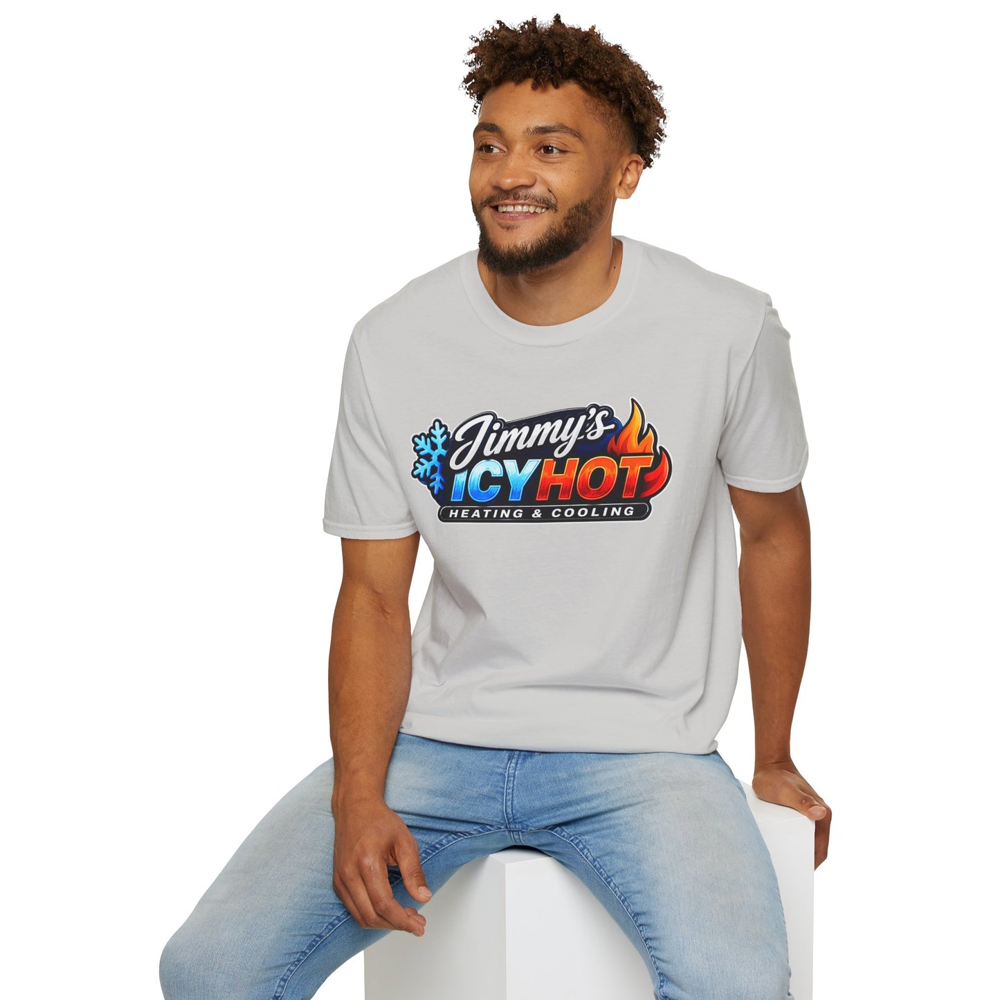Jimmy's Icy Hot Heating & Cooling Logo T-Shirt