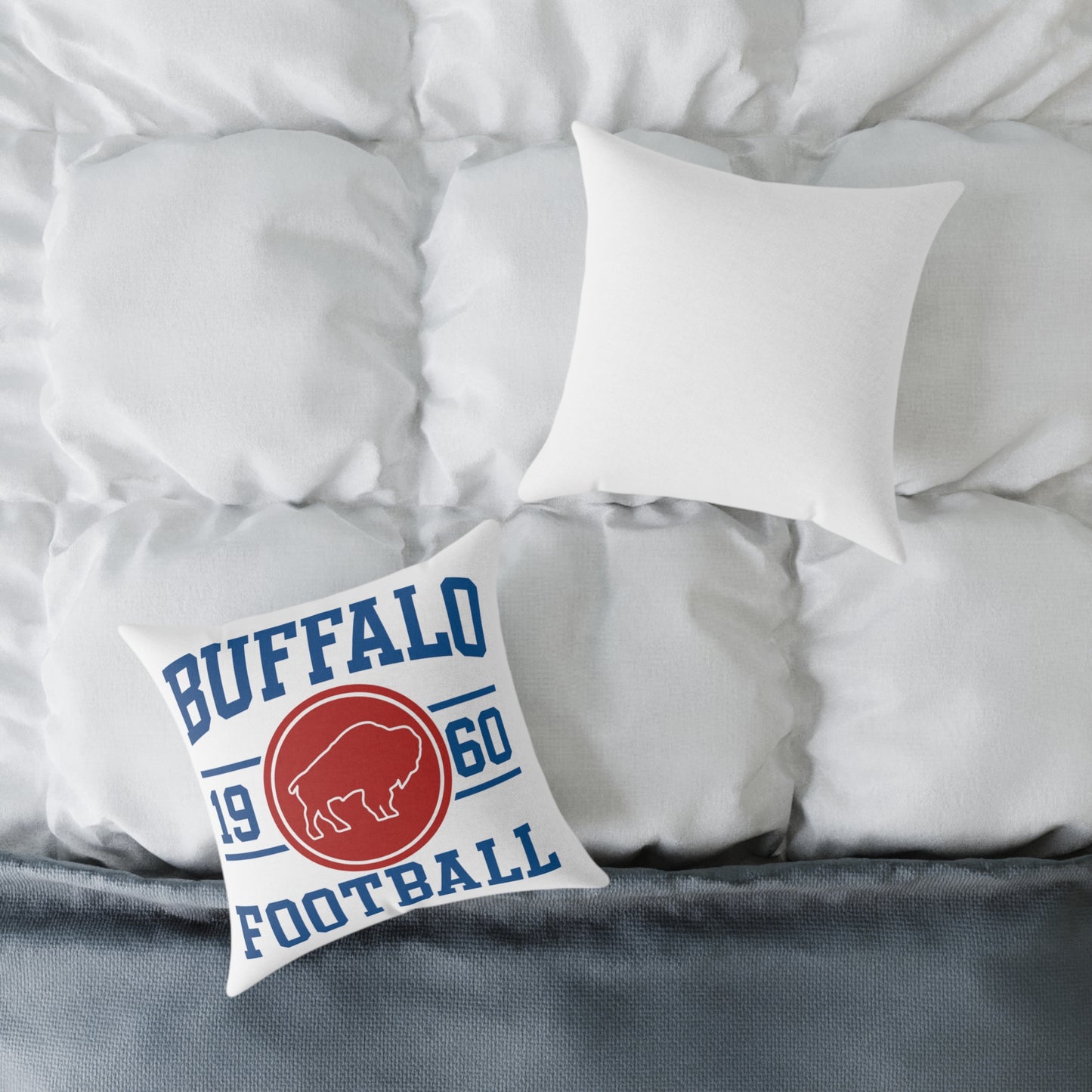 Square Pillow - Buffalo Football Pillow