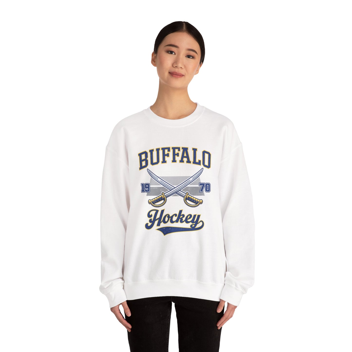 Buffalo Hockey Sweatshirt – Vintage 1970 Crewneck 716 Hockey Apparel | Teesrus716