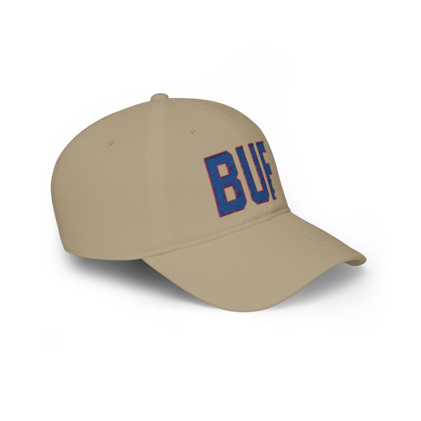 BUF Buffalo Football Hat – White Embroidered Hat