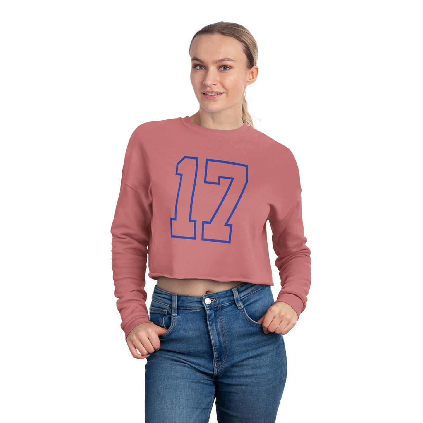 Buffalo Football Number 17 Cropped Sweatshirt