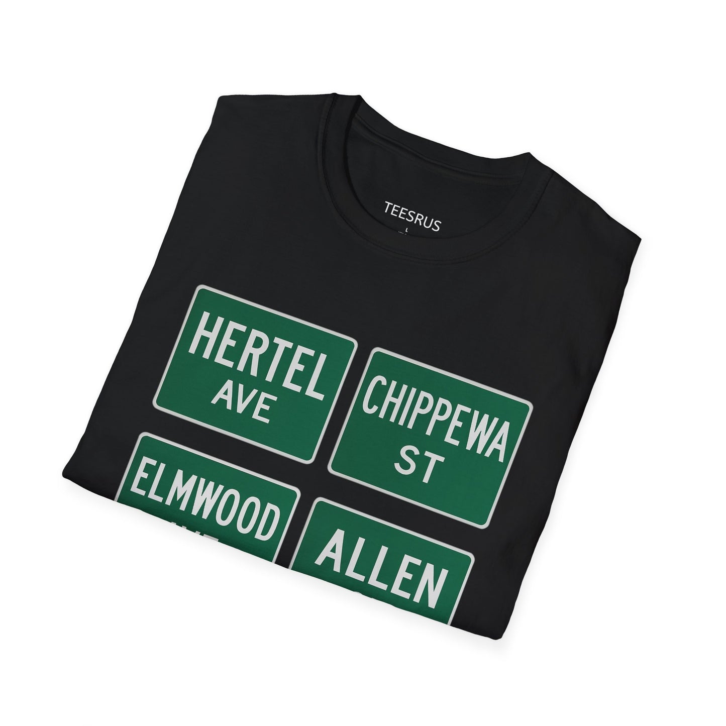 Buffalo NY Street Sign Unisex Softstyle T-Shirt, Tee, Shirt, Apparel, Top, Tee for Buffalo Lover