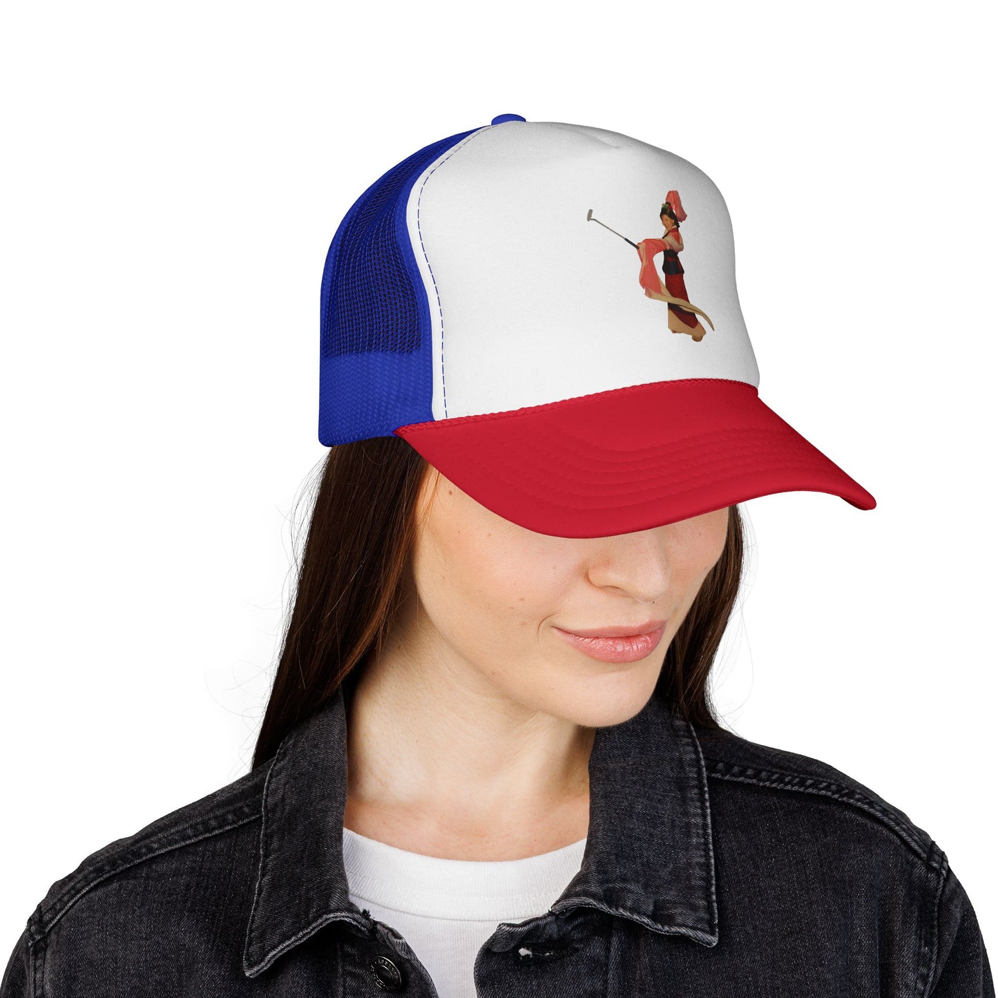 Vintage Belly Dancer Trucker Cap – Retro Dance Illustration Hat