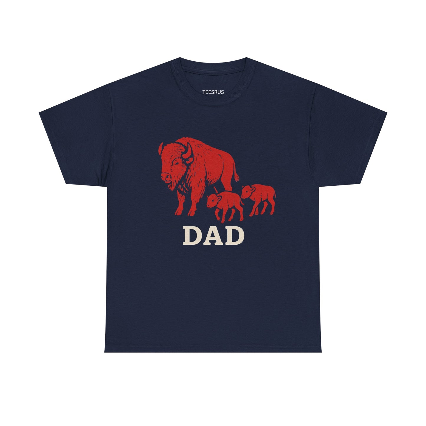 Buffalo Family Matching Tee, Dad and Kids Unisex Heavy Cotton Shirt, Father's Day Gift, Family Outfit, Buffalo Plaid Tee, Matching Family