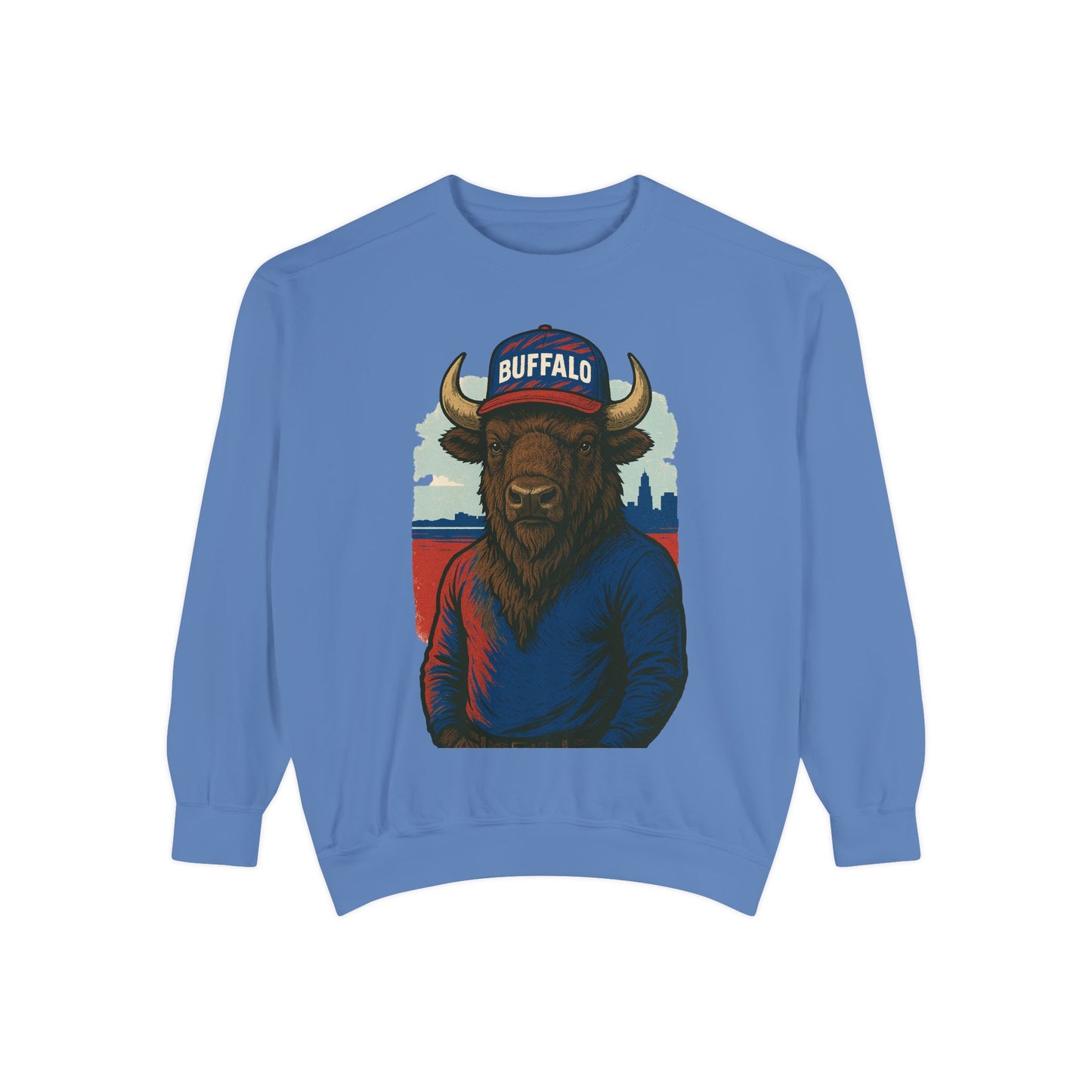 Buffalo Wearing Buffalo -Dyed Sweatshirt