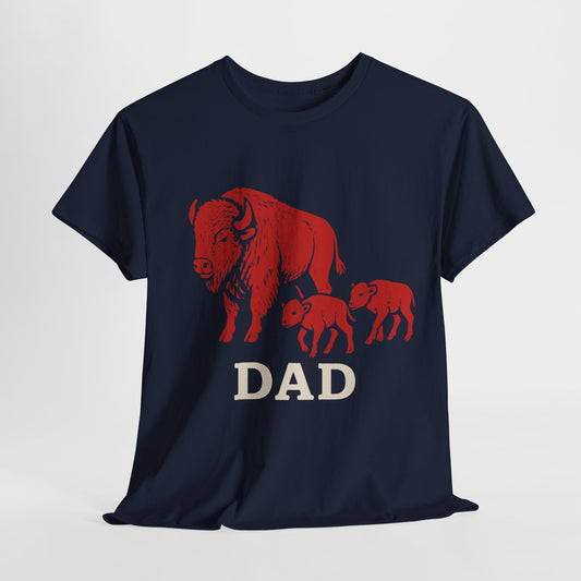 Buffalo Family Matching Tee, Dad and Kids Unisex Heavy Cotton Shirt, Father's Day Gift, Family Outfit, Buffalo Plaid Tee, Matching Family