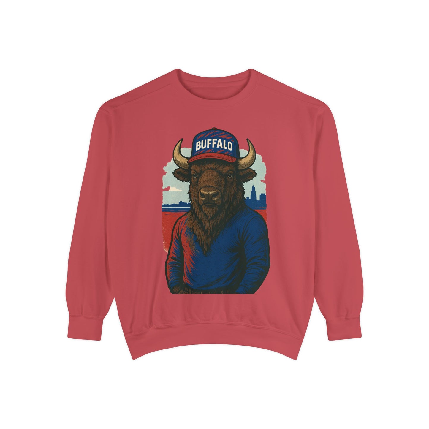 Buffalo Wearing Buffalo -Dyed Sweatshirt