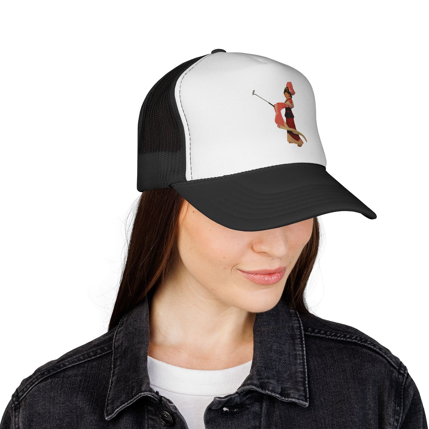 Vintage Belly Dancer Trucker Cap – Retro Dance Illustration Hat