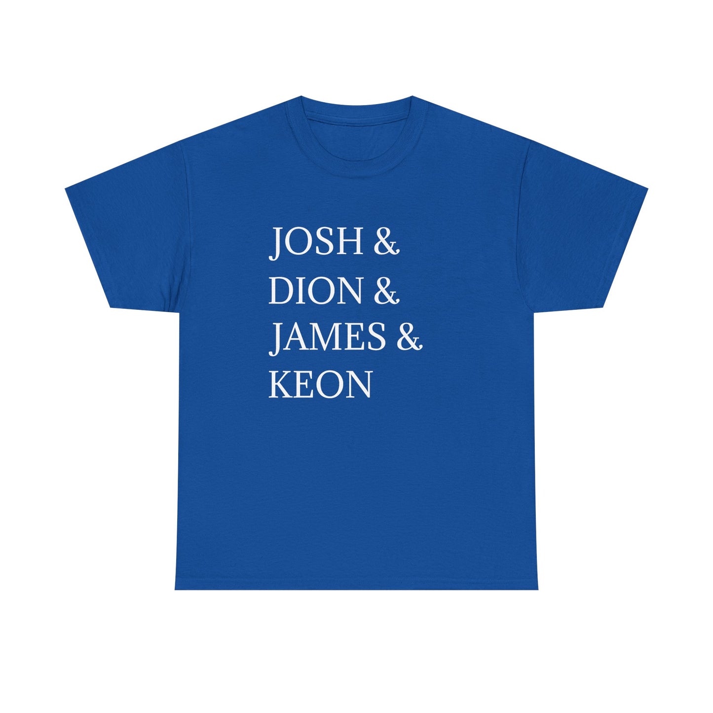 Unisex Heavy Cotton Tee with Personalized Names - Custom Family Shirt, Gift for Friends, Unique Birthday Tee, Casual Wear, Trendy [...]