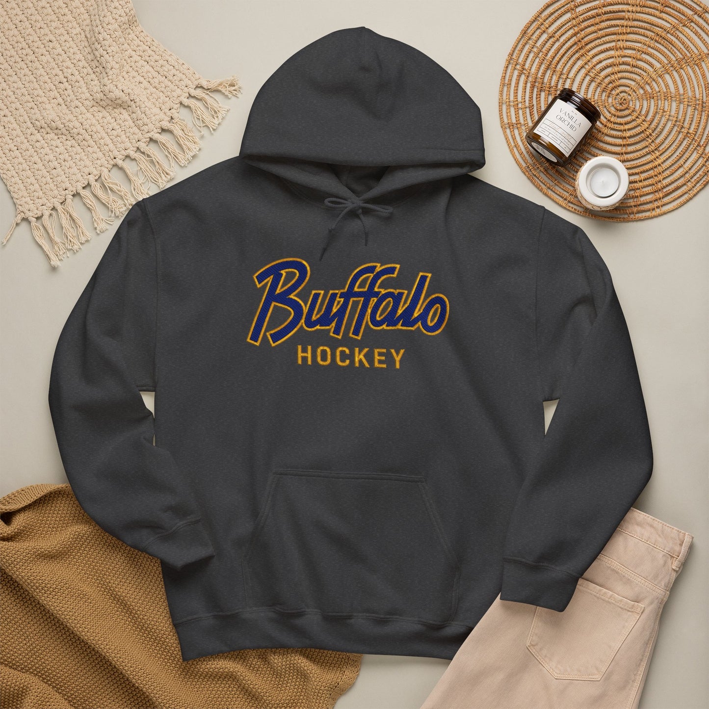 Buffalo Hockey Hoodie | Vintage Buffalo Hockey Sweatshirt | Buffalo Hockey Apparel | Buffalo NY Hoodie