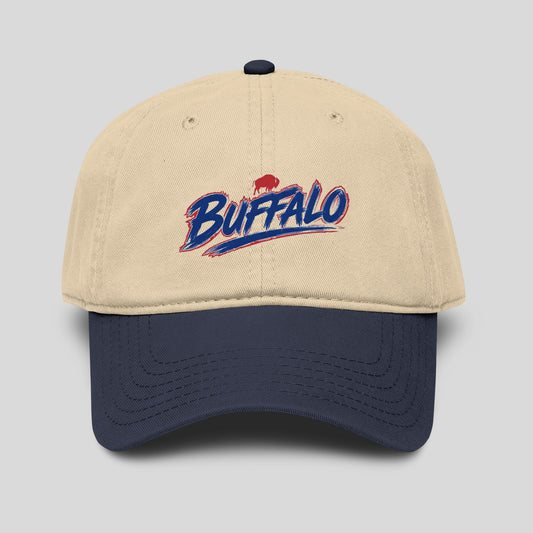 Buffalo Script Washed Baseball Cap