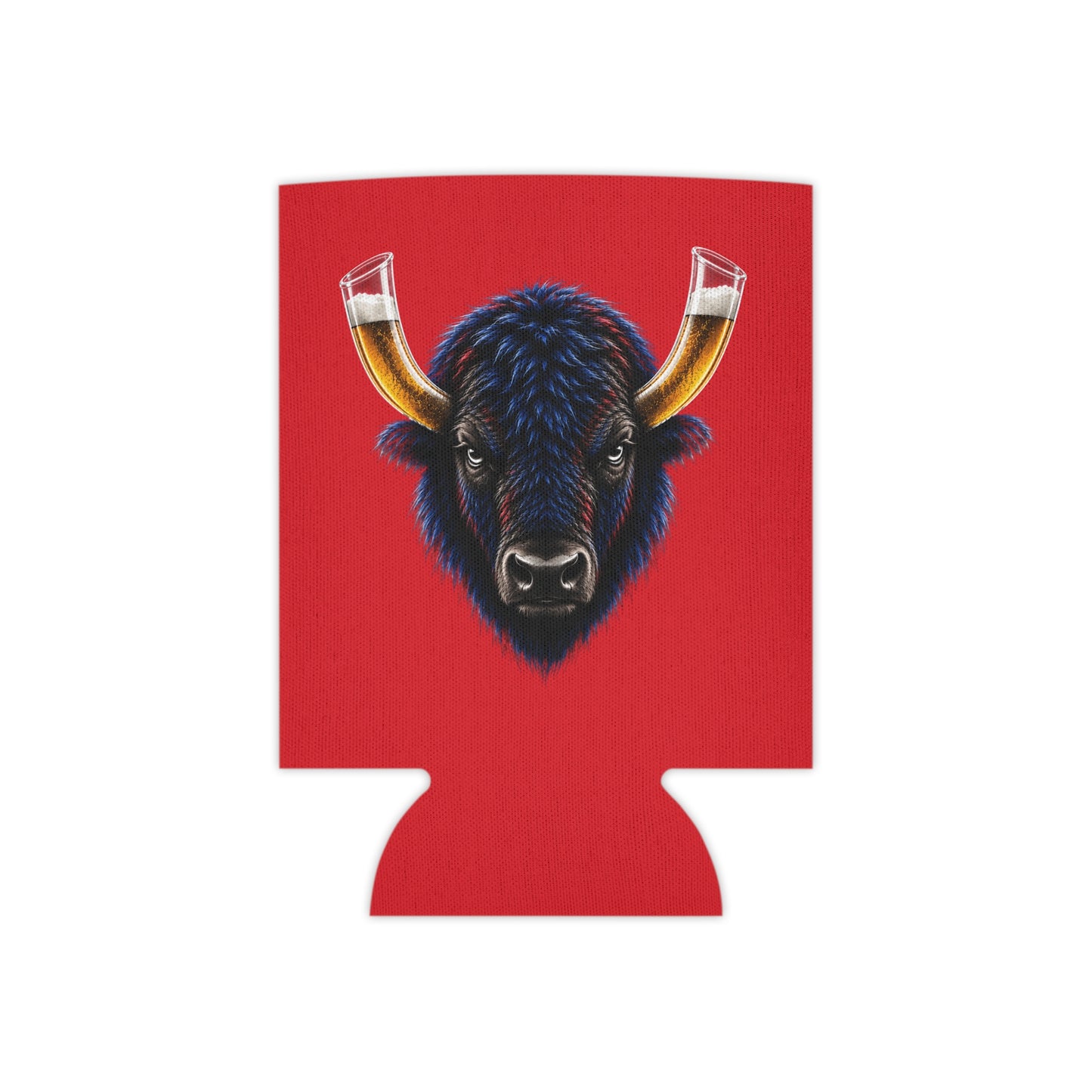 Buffalo Football Beer Can Cooler – Buffalo Beer Horn Tailgate Koozie