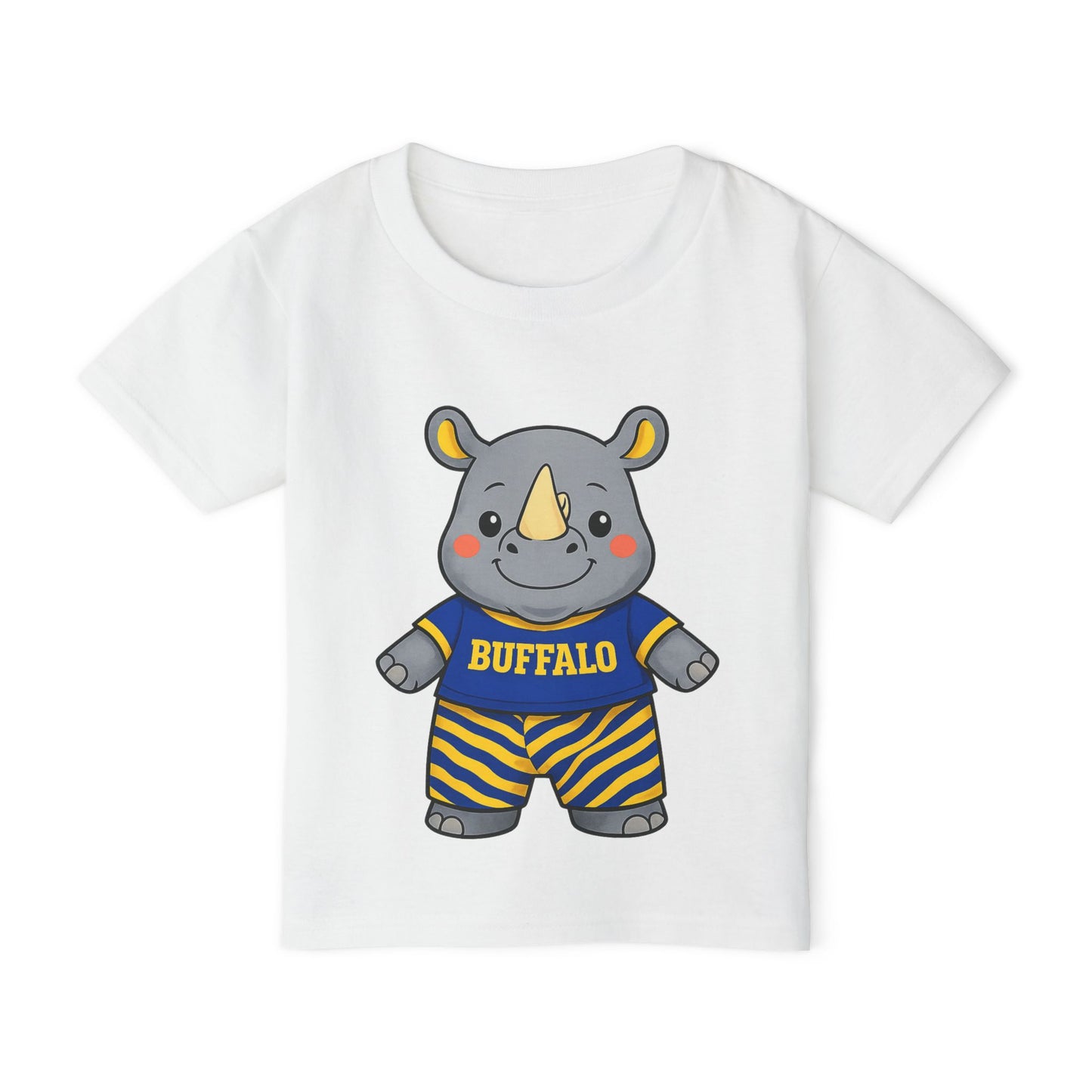 Buffalo Hockey Toddler T-Shirt – Baby Rhino Graphic Tee | 716 Kids Apparel | Teesrus716