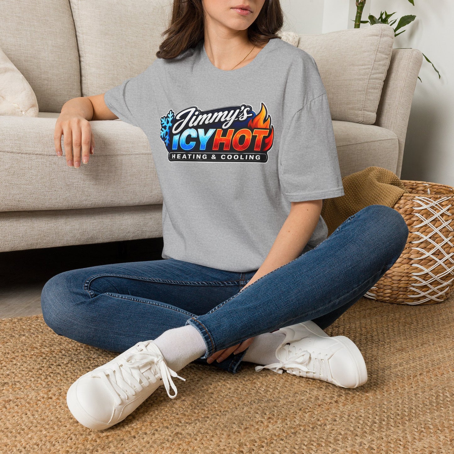Jimmy's Icy Hot Heating & Cooling Logo T-Shirt