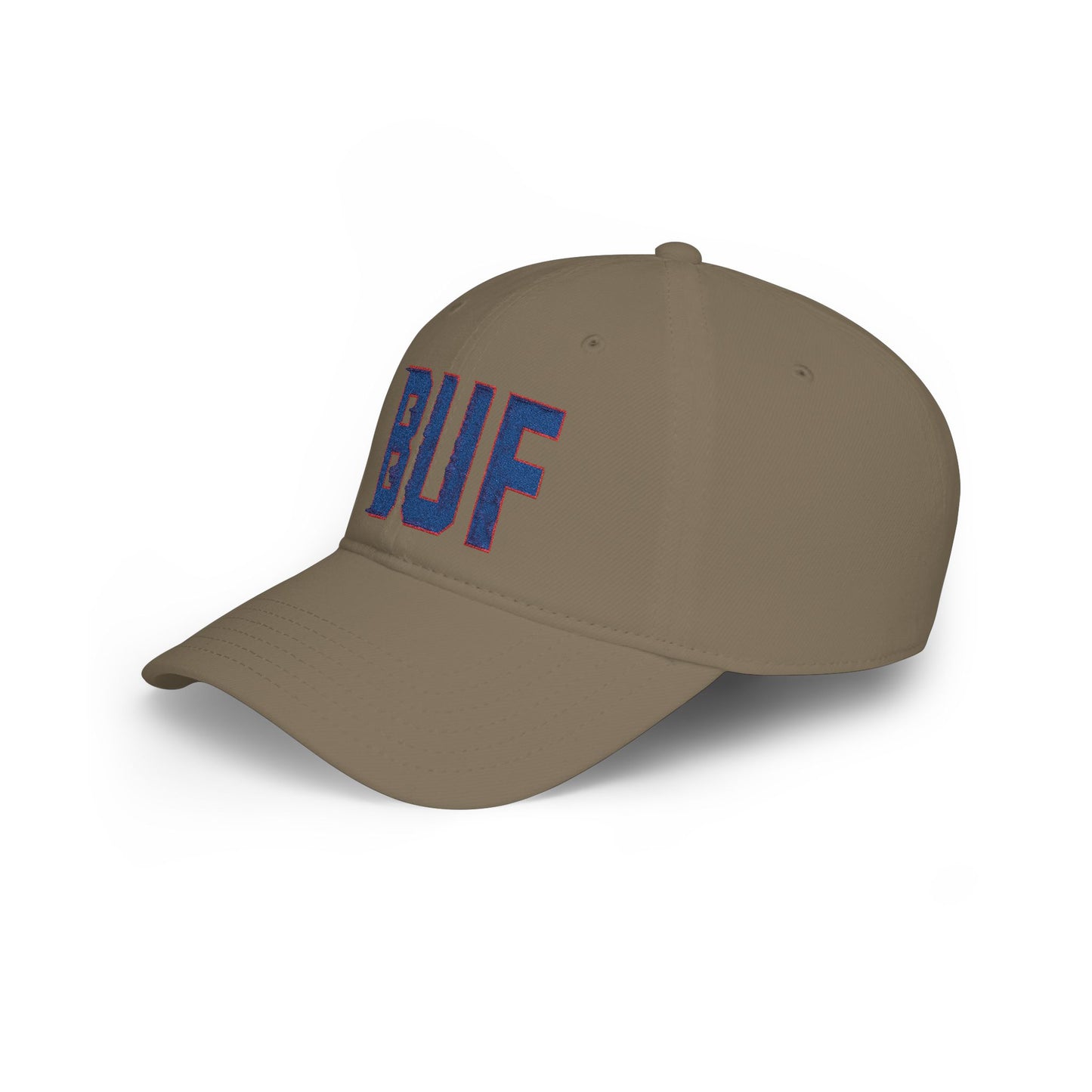 BUF Buffalo Football Hat – White Embroidered Hat