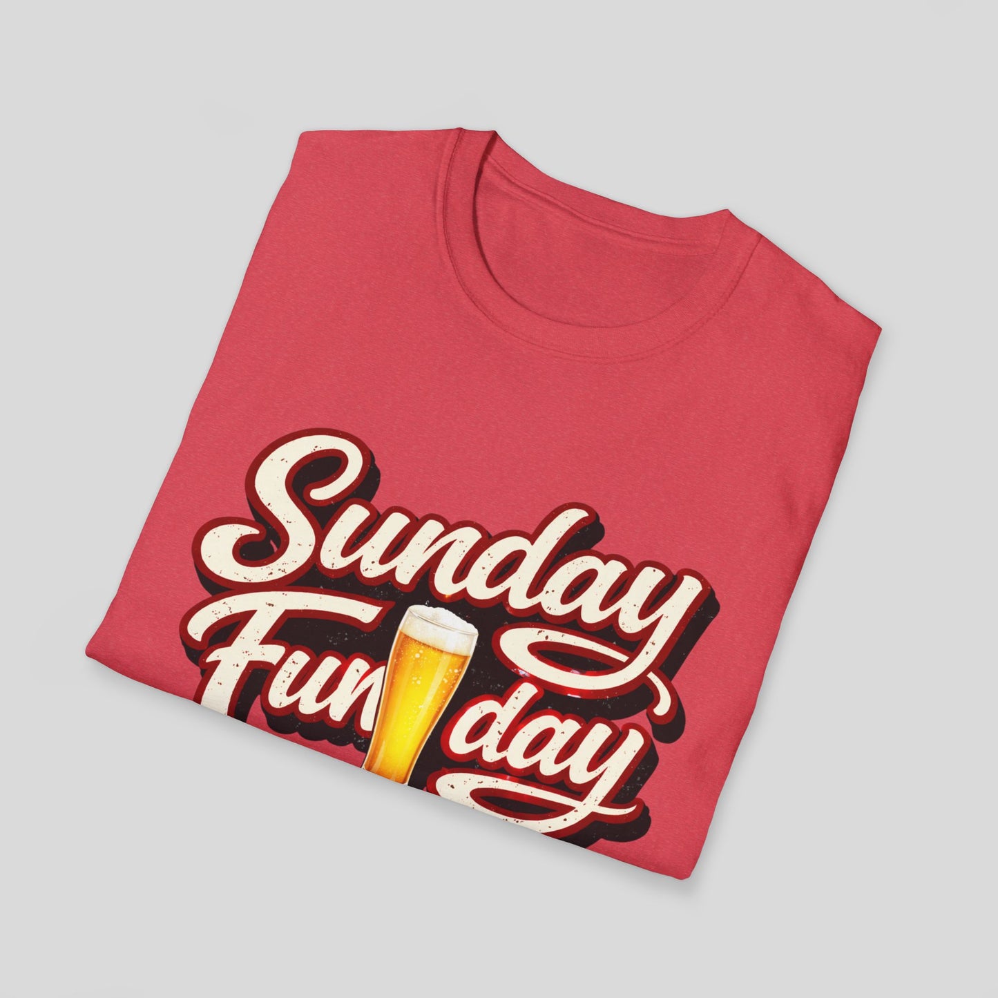 Sunday Funday T-Shirt – Retro Beer Graphic Tee for Brunch & Weekend Fun