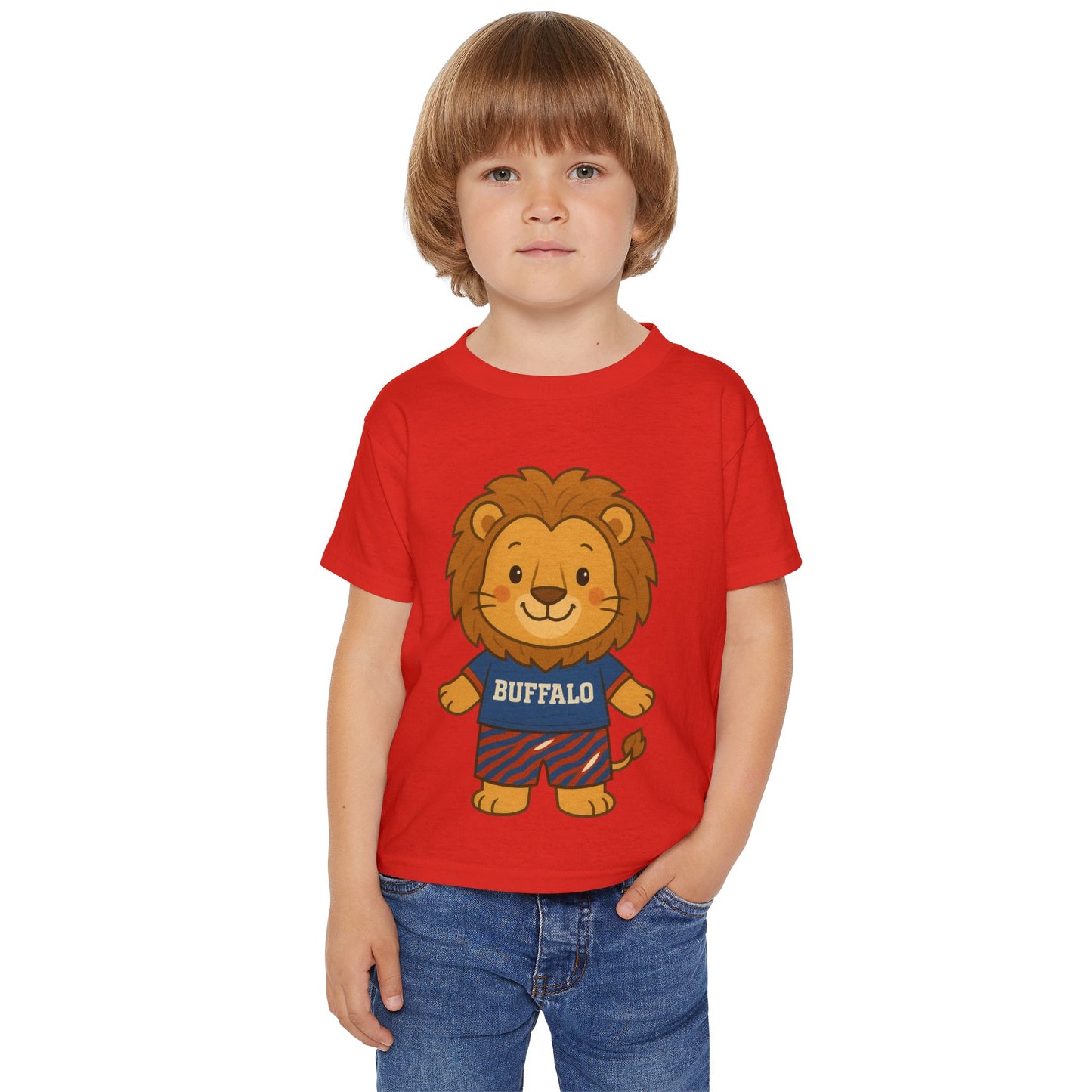 Toddler T-shirt - Cute Baby Buffalo Lion - Buffalo Football Fan Gift
