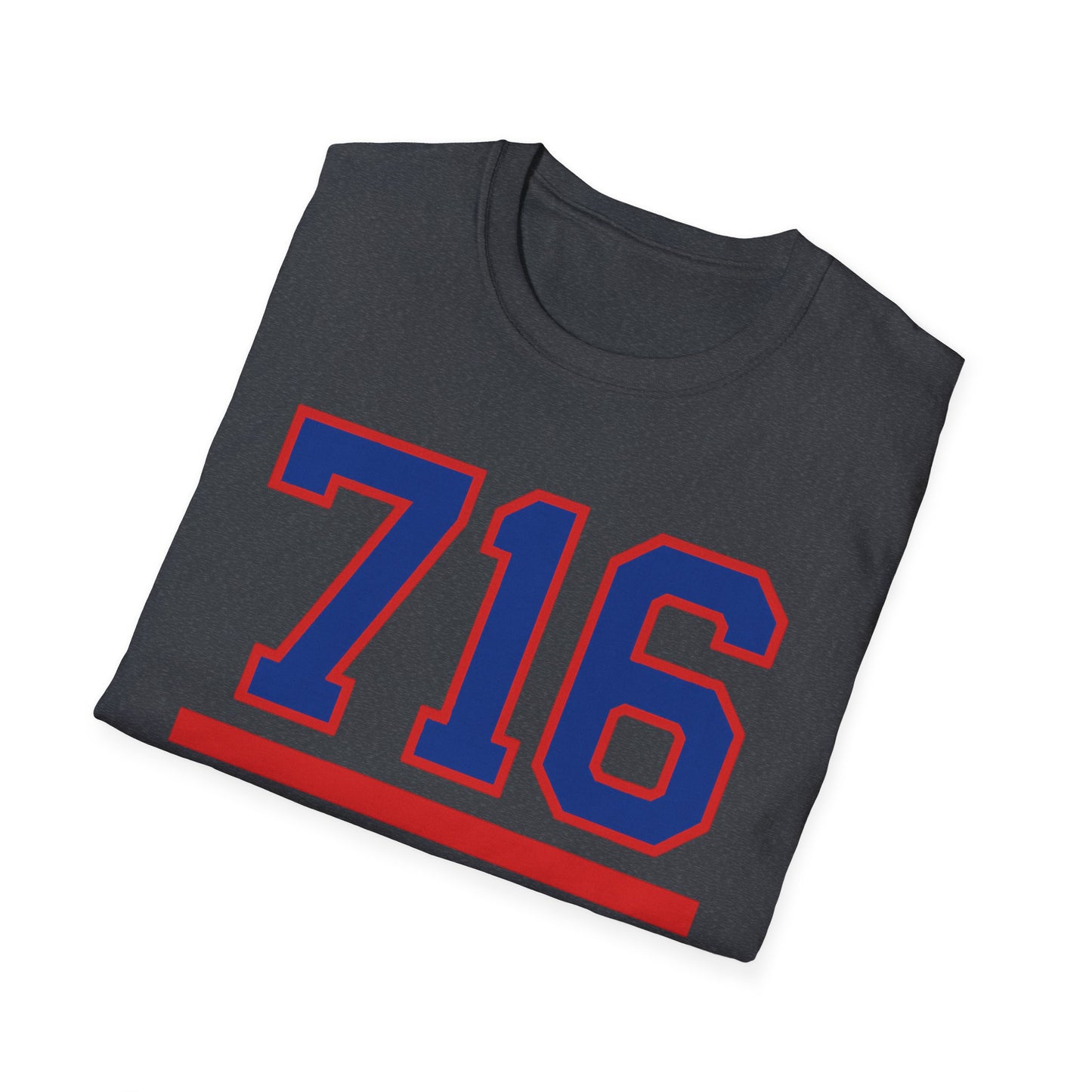 716 Buffalo T-Shirt – Retro Area Code Athletic Graphic Tee | Teesrus716