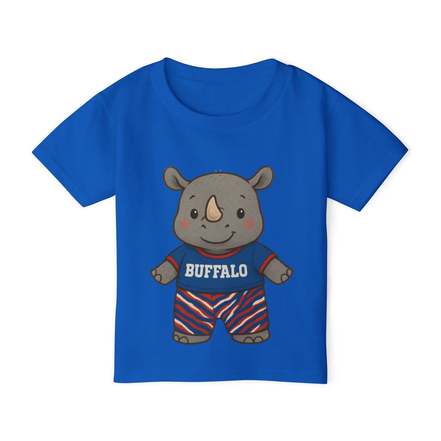 Buffalo Toddler Tee - Baby Rhino Design