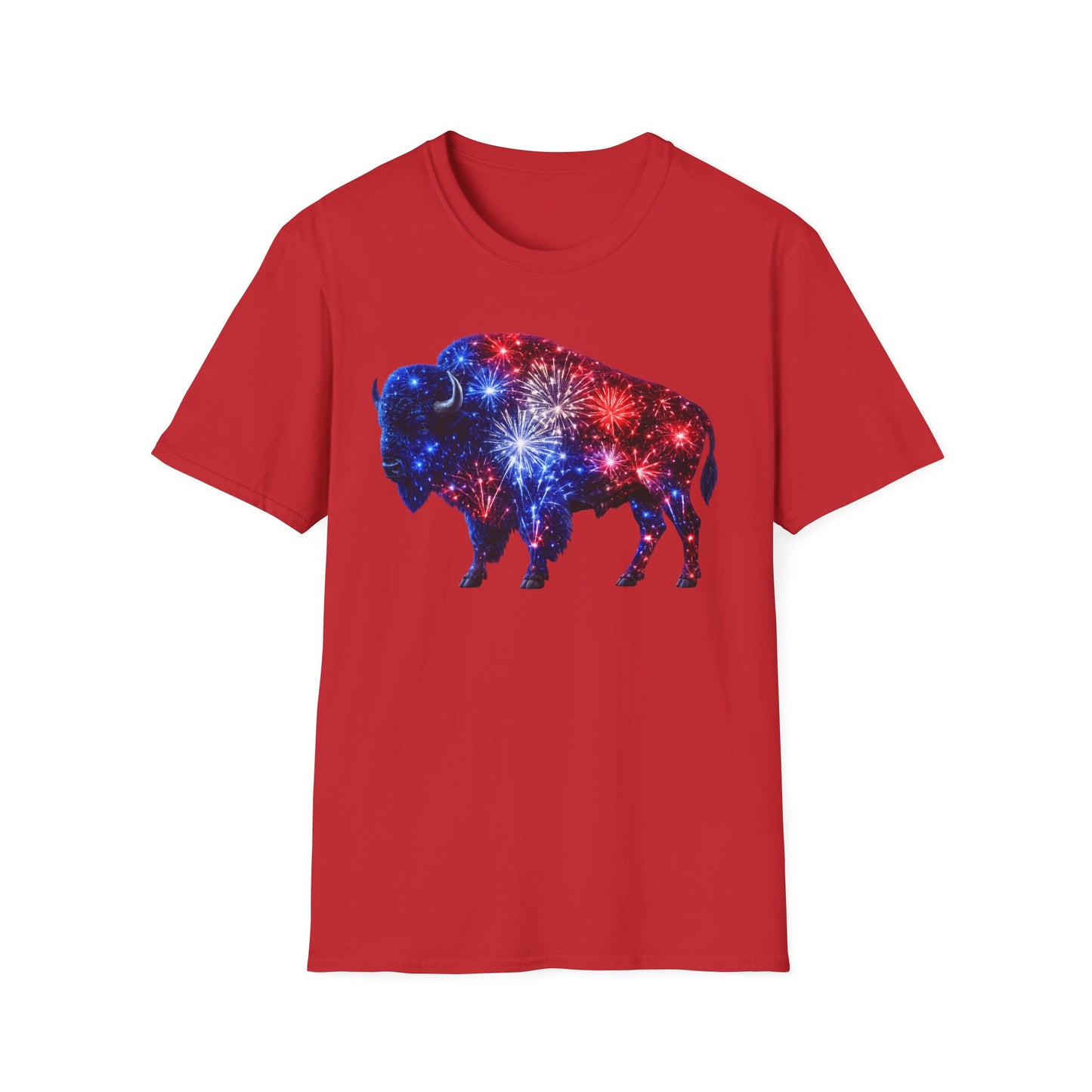 Buffalo Fireworks T-Shirt — Patriotic 4th of July USA Tee