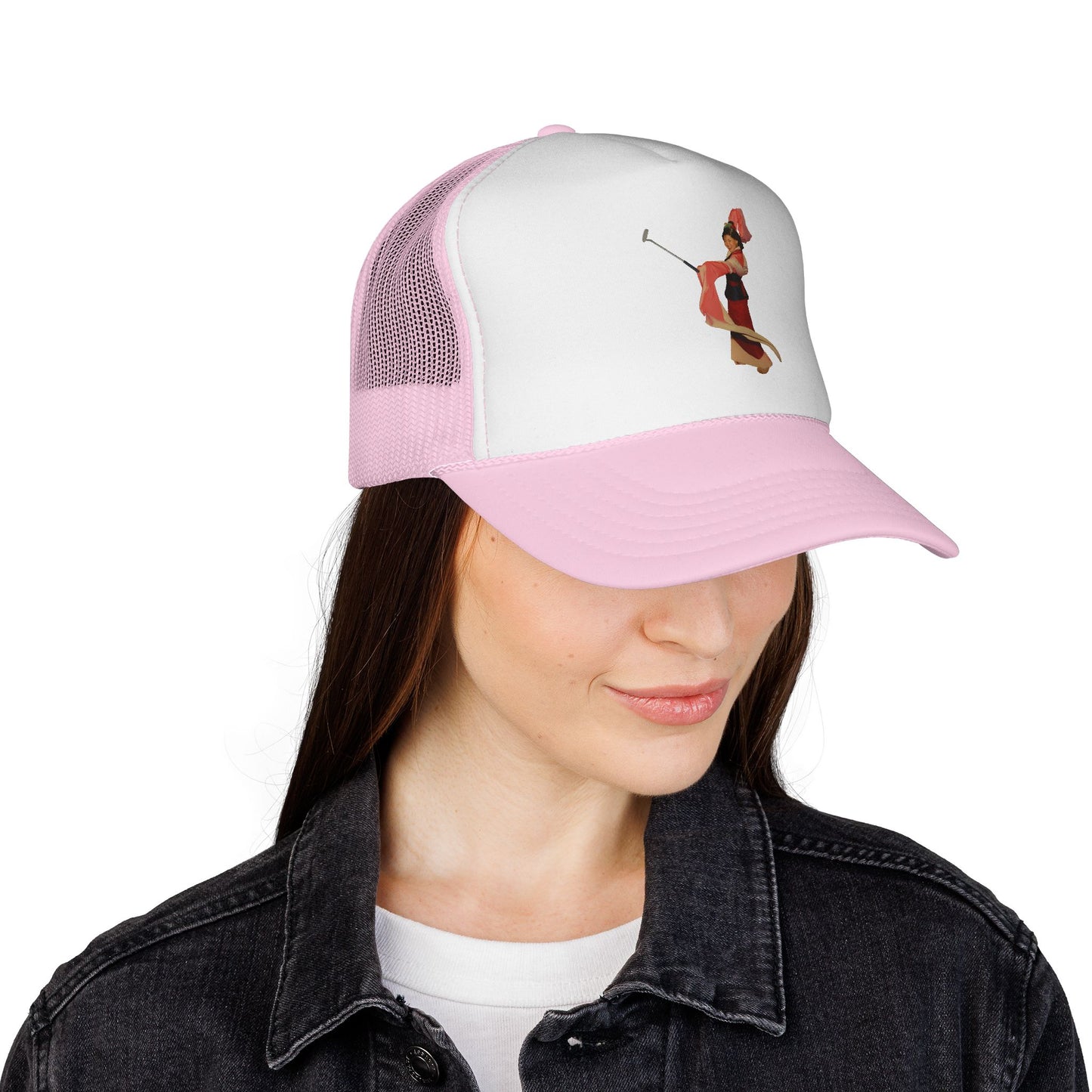 Vintage Belly Dancer Trucker Cap – Retro Dance Illustration Hat