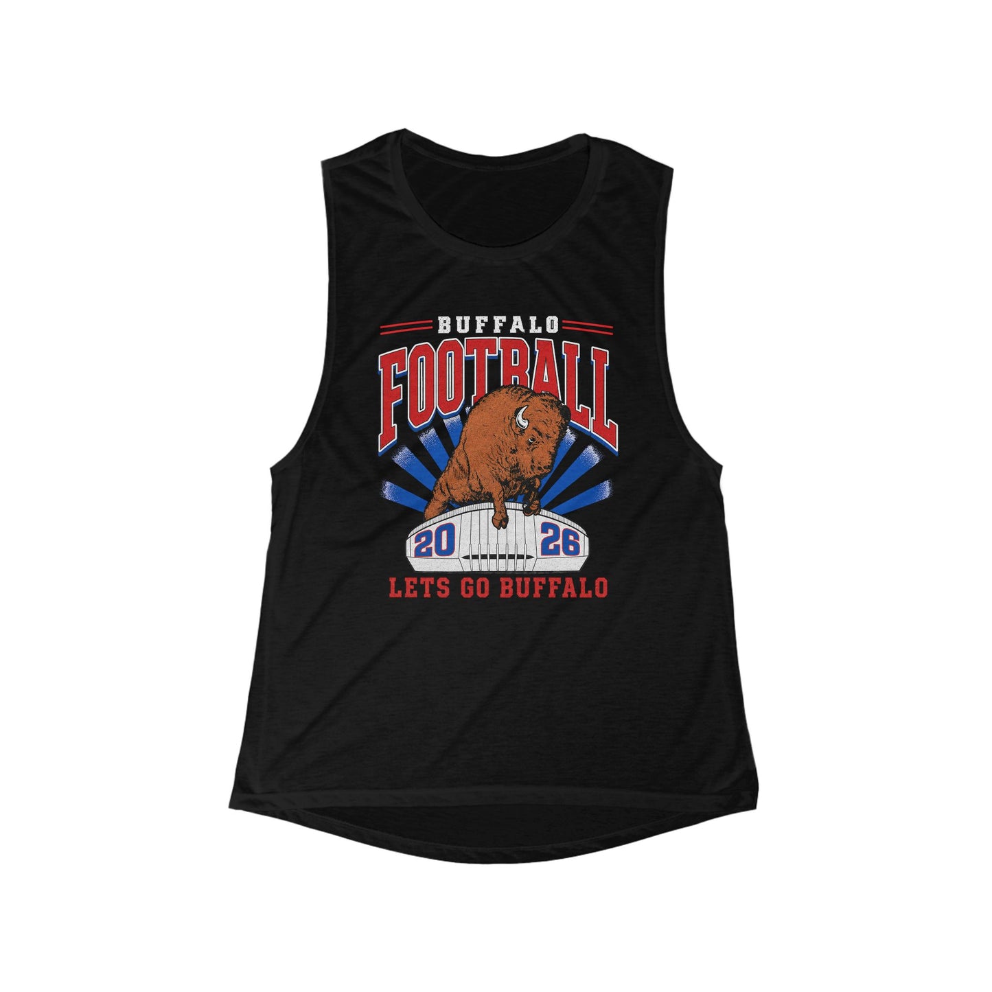 Buffalo Football Tank Top | Women's Buffalo Football Apparel | Vintage Buffalo Tank
