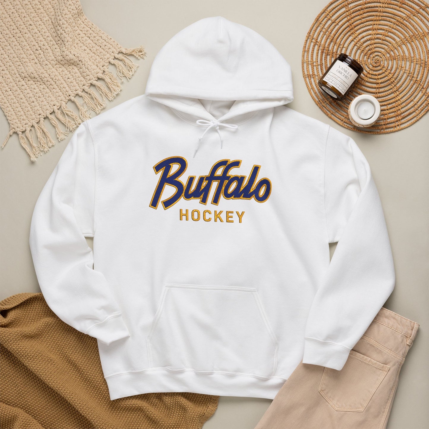 Buffalo Hockey Hoodie | Vintage Buffalo Hockey Sweatshirt | Buffalo Hockey Apparel | Buffalo NY Hoodie