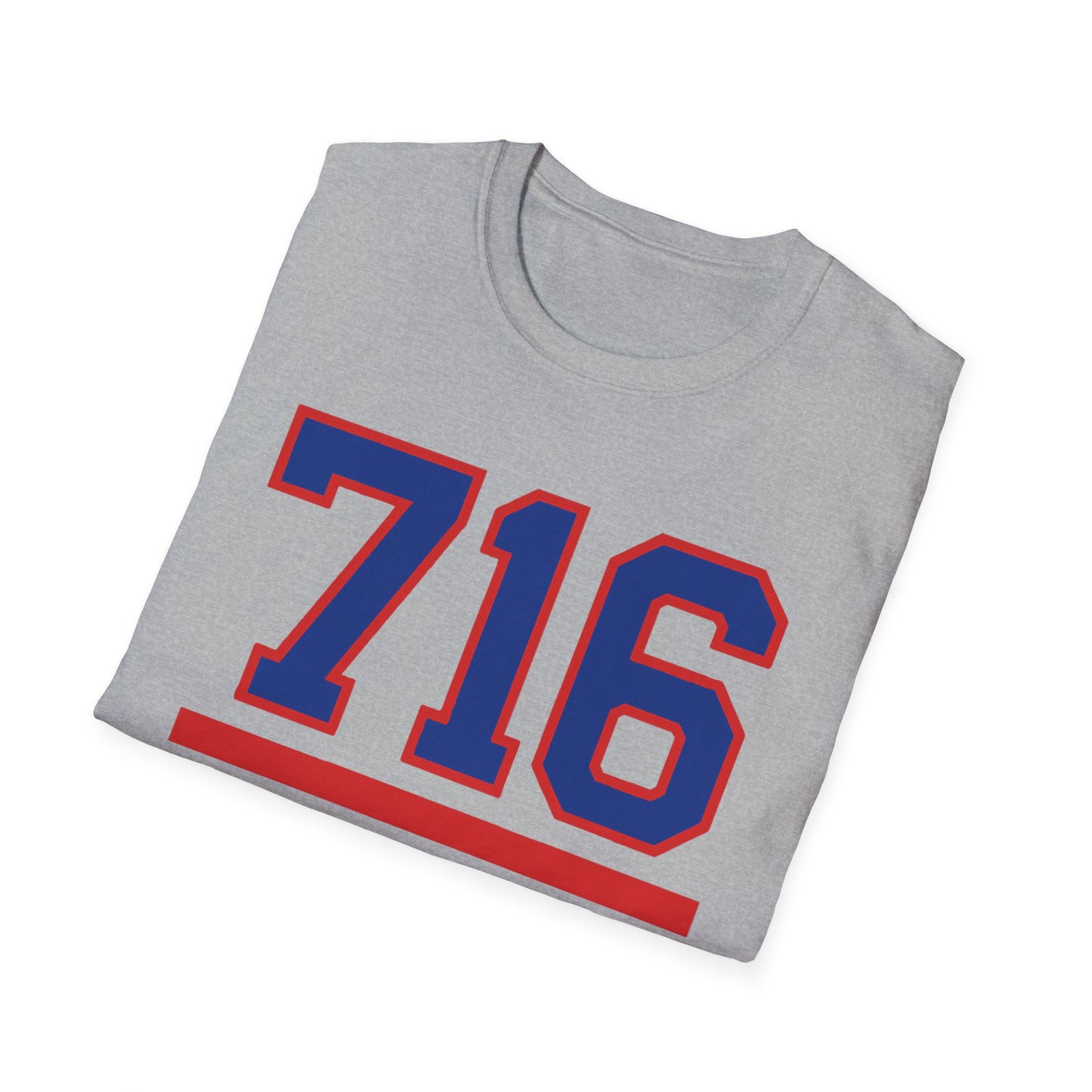 716 Buffalo T-Shirt – Retro Area Code Athletic Graphic Tee | Teesrus716
