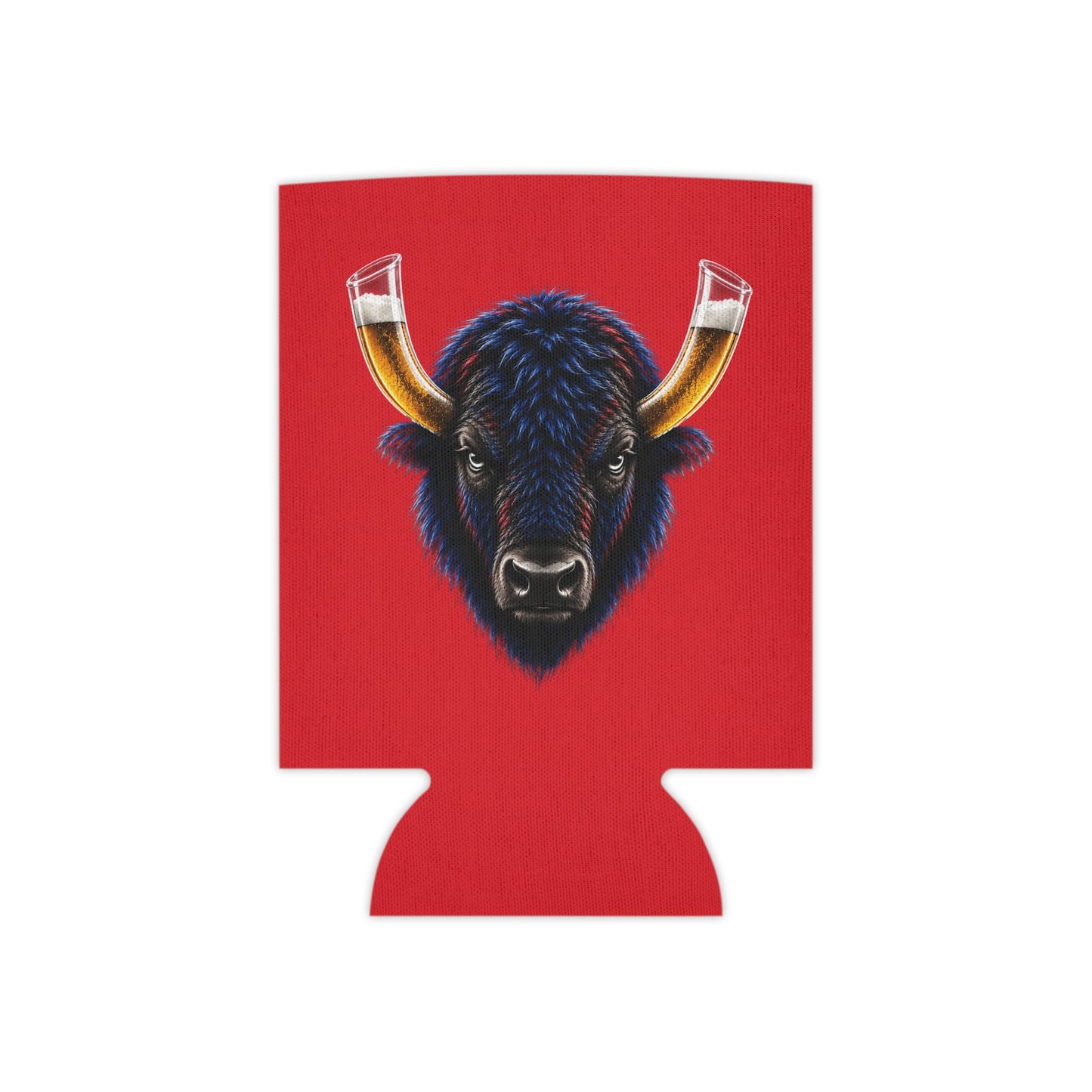Buffalo Football Beer Can Cooler – Buffalo Beer Horn Tailgate Koozie