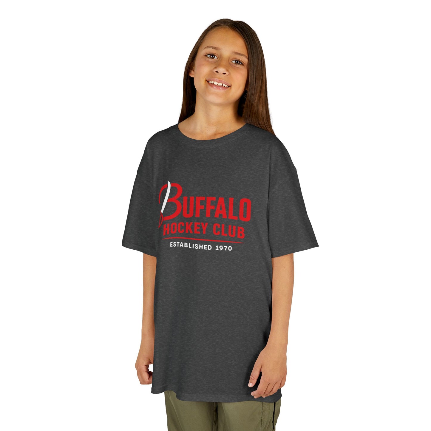Buffalo Hockey Club Kids T‑Shirt — Youth Ice Hockey Fan Tee
