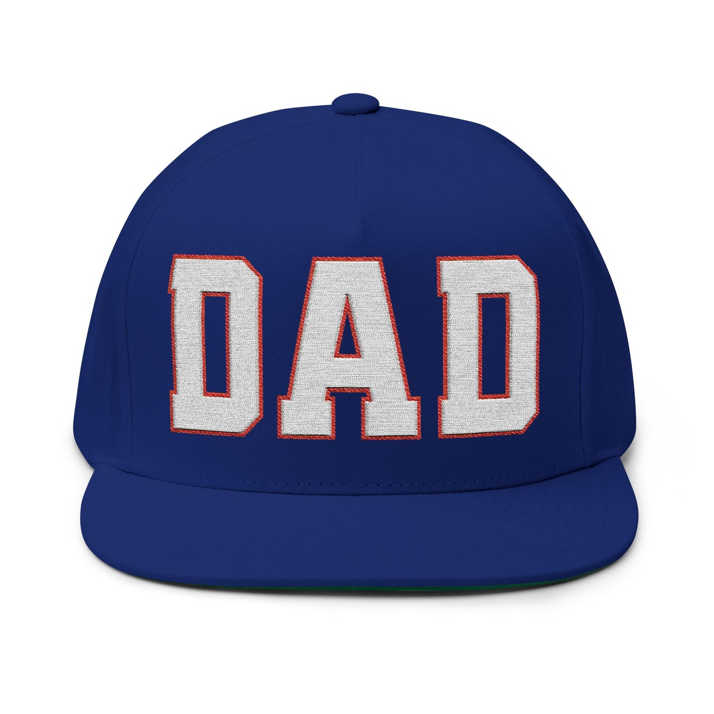 Dad Flat Bill Hat – Retro Embroidered Father’s Day Snapback Cap | Teesrus716