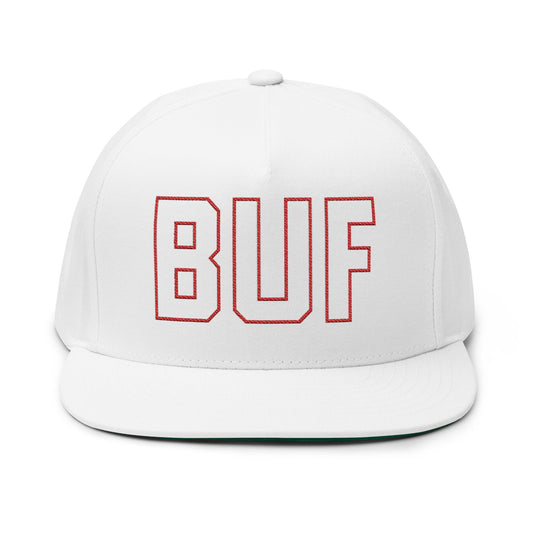 BUF Buffalo Hockey Flat Bill Hat – Retro 716 Embroidered Snapback Cap | Teesrus716