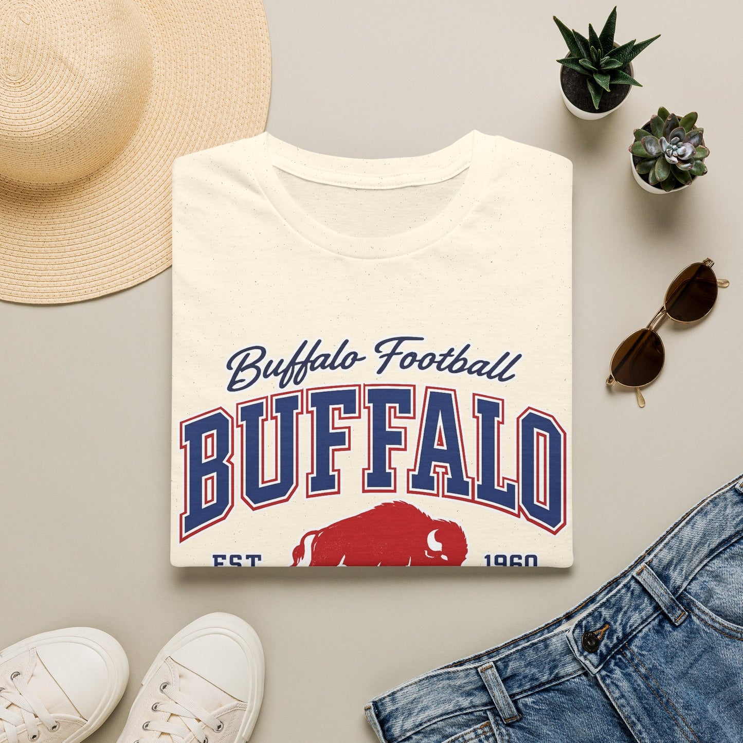 Buffalo Football Shirt | Vintage Buffalo Football T-Shirt | Buffalo Bison Fan Apparel