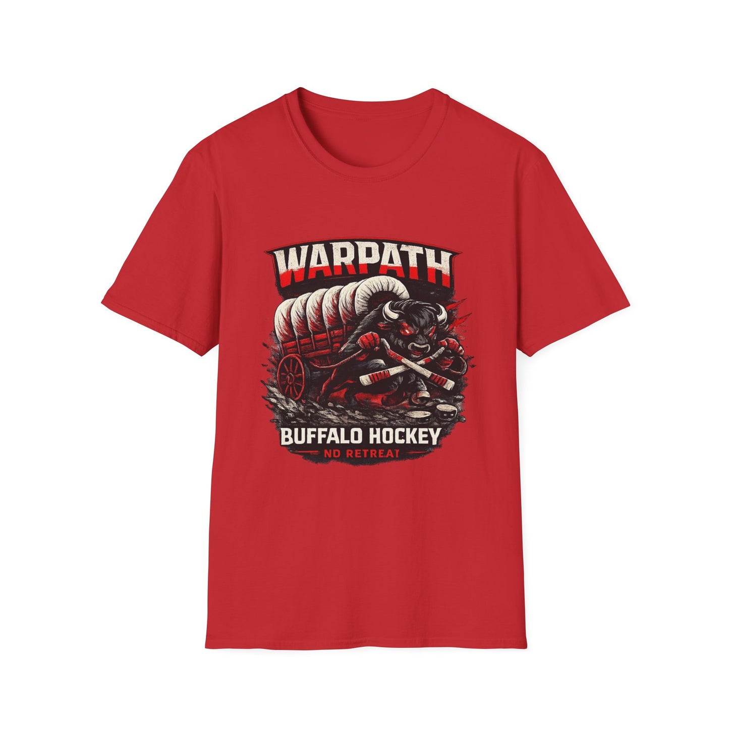 Buffalo Hockey Warpath Tee — Black & Red Fan T-Shirt