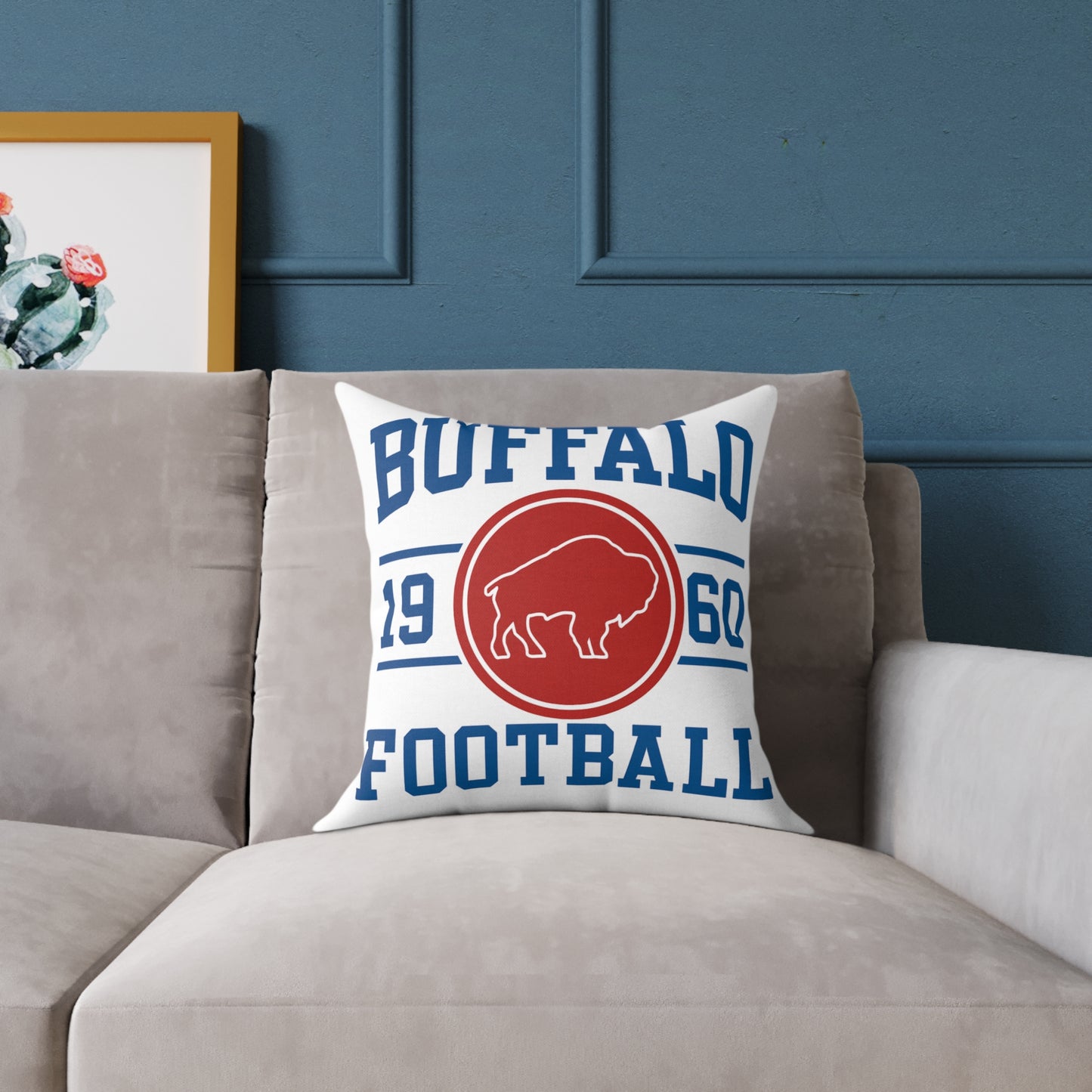 Square Pillow - Buffalo Football Pillow