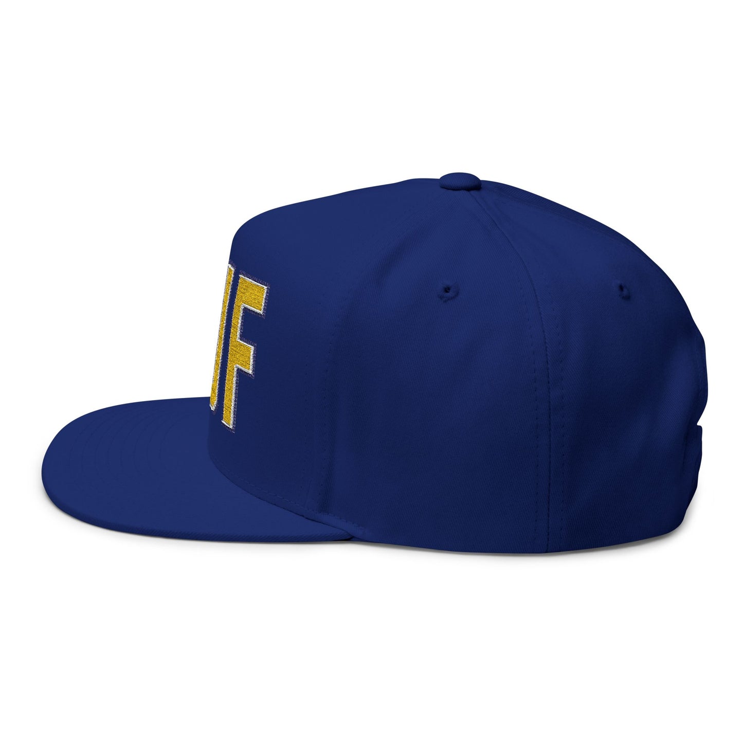 Buffalo Flat Bill Hat – BUF Chenille Varsity Snapback Cap | Blue & Gold 716 Apparel | Teesrus716