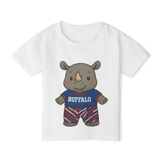 Buffalo Toddler Tee - Baby Rhino Design