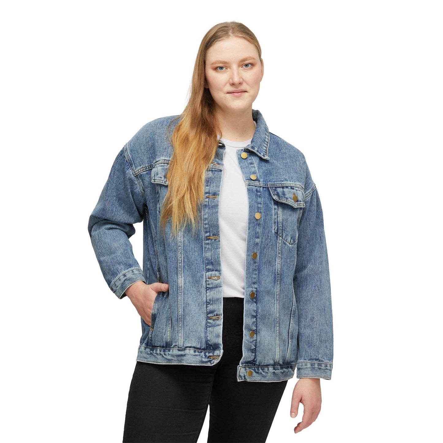 Women’s Buffalo Football Denim Jacket | Vintage Game Day Jean Jacket