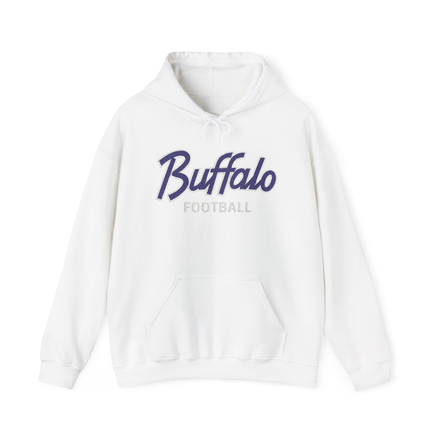Buffalo Football Nickel City Hoodie | Vintage Embroidered Buffalo Football Hooded Sweatshirt