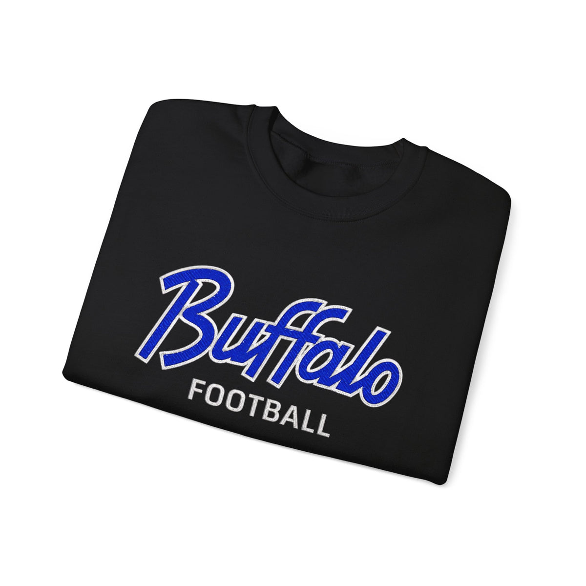 Buffalo Football Nickel City Crewneck Sweatshirt | Vintage Embroidered Buffalo Football Sweatshirt