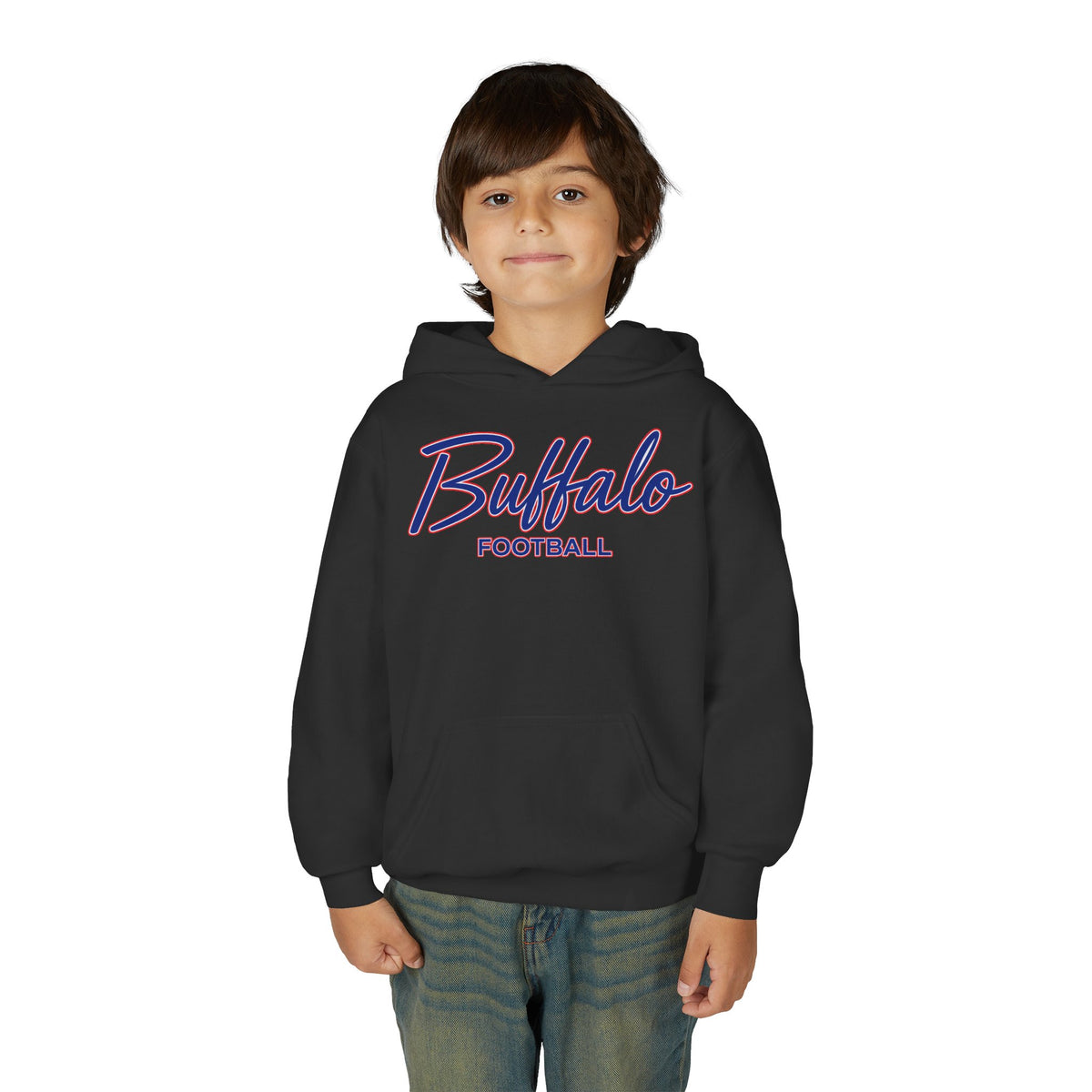 Youth Buffalo Football Hoodie – Kids 716 Football Sweatshirt