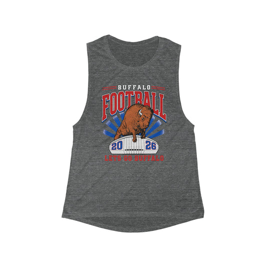 Buffalo Football Tank Top | Women's Buffalo Football Apparel | Vintage Buffalo Tank