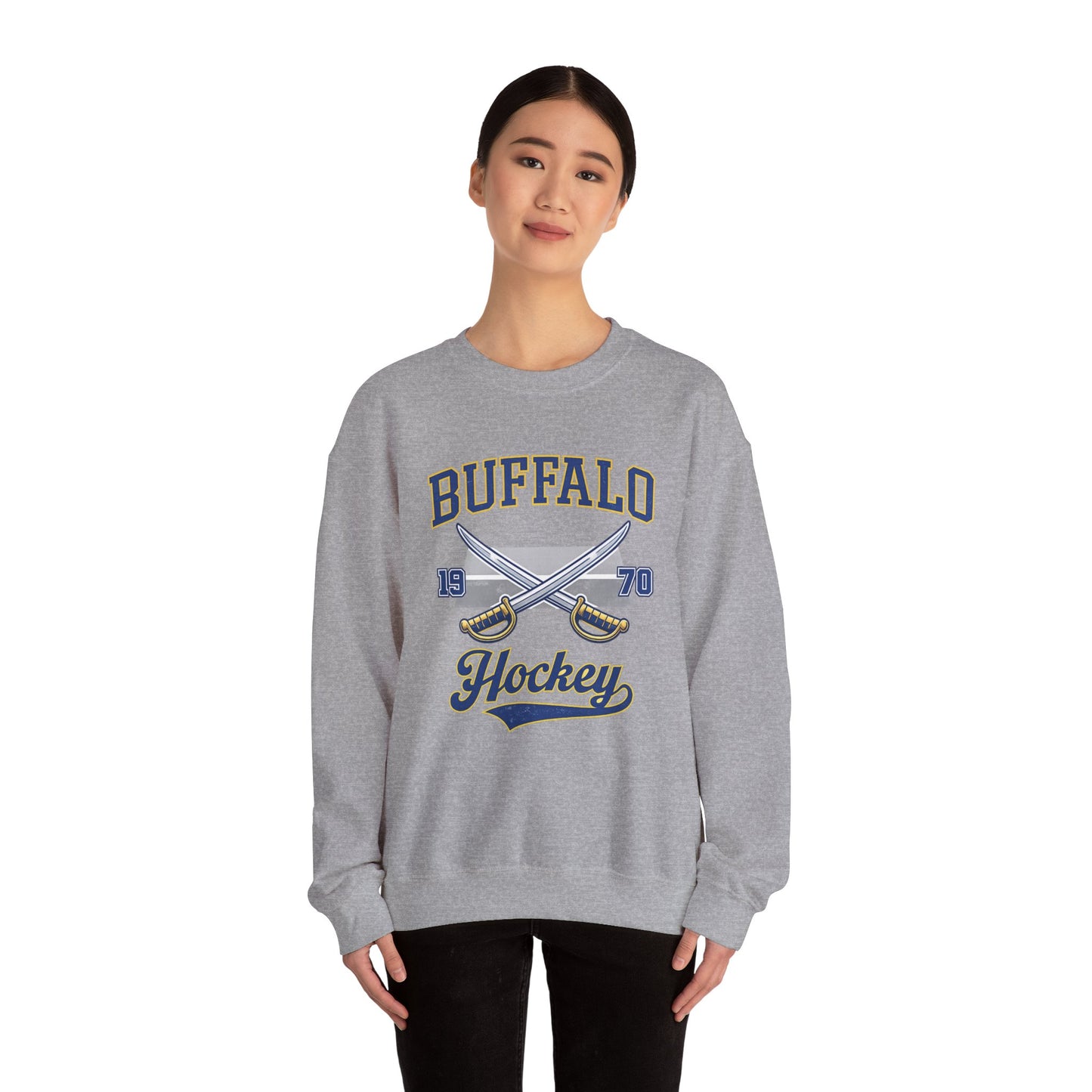 Buffalo Hockey Sweatshirt – Vintage 1970 Crewneck 716 Hockey Apparel | Teesrus716