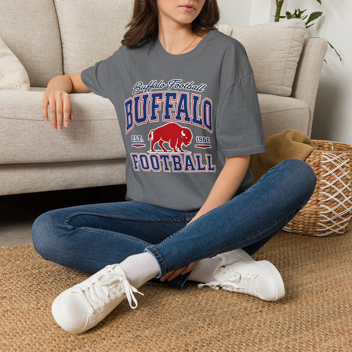 Buffalo Football Shirt | Vintage Buffalo Football T-Shirt | Buffalo Bison Fan Apparel