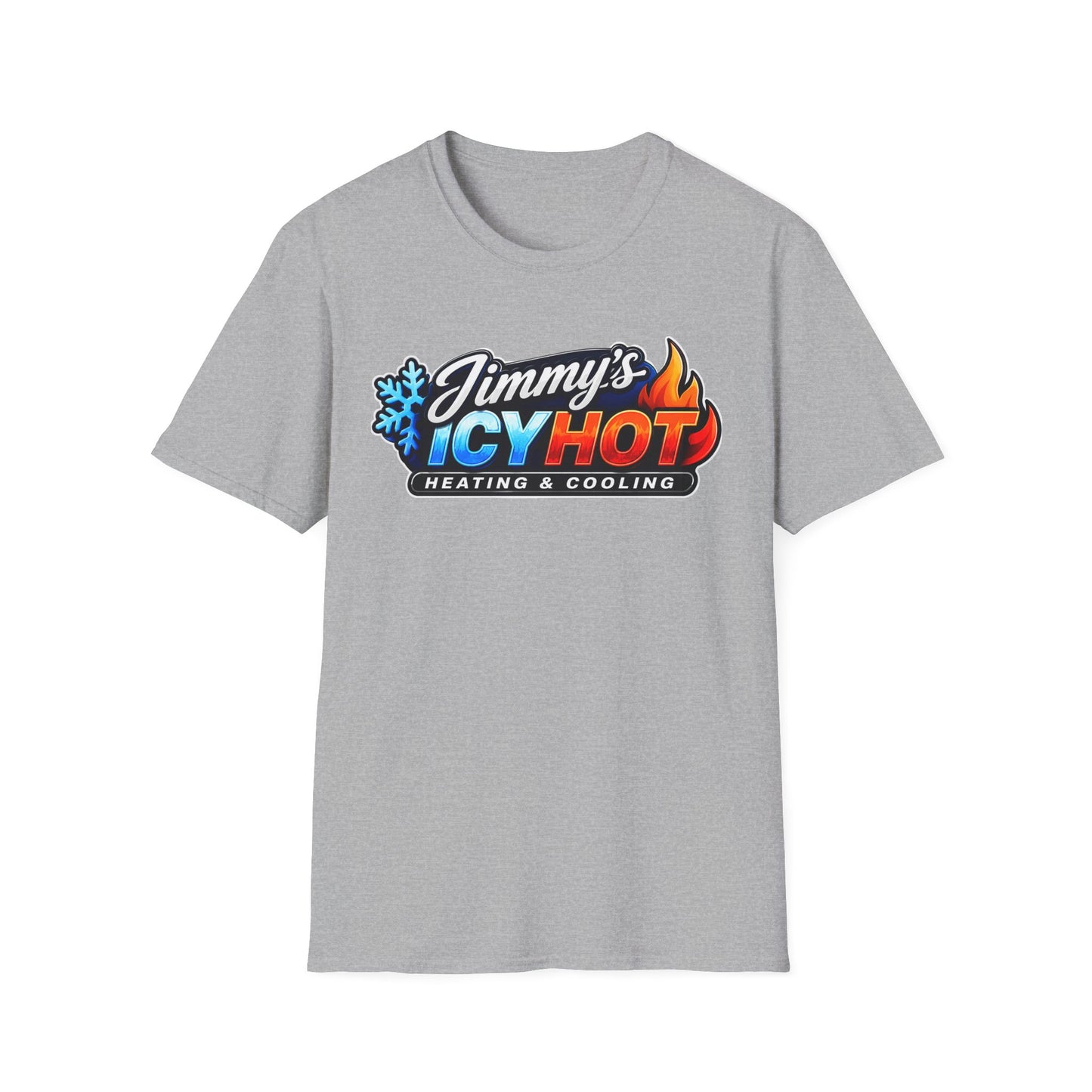 Jimmy's Icy Hot Heating & Cooling Logo T-Shirt