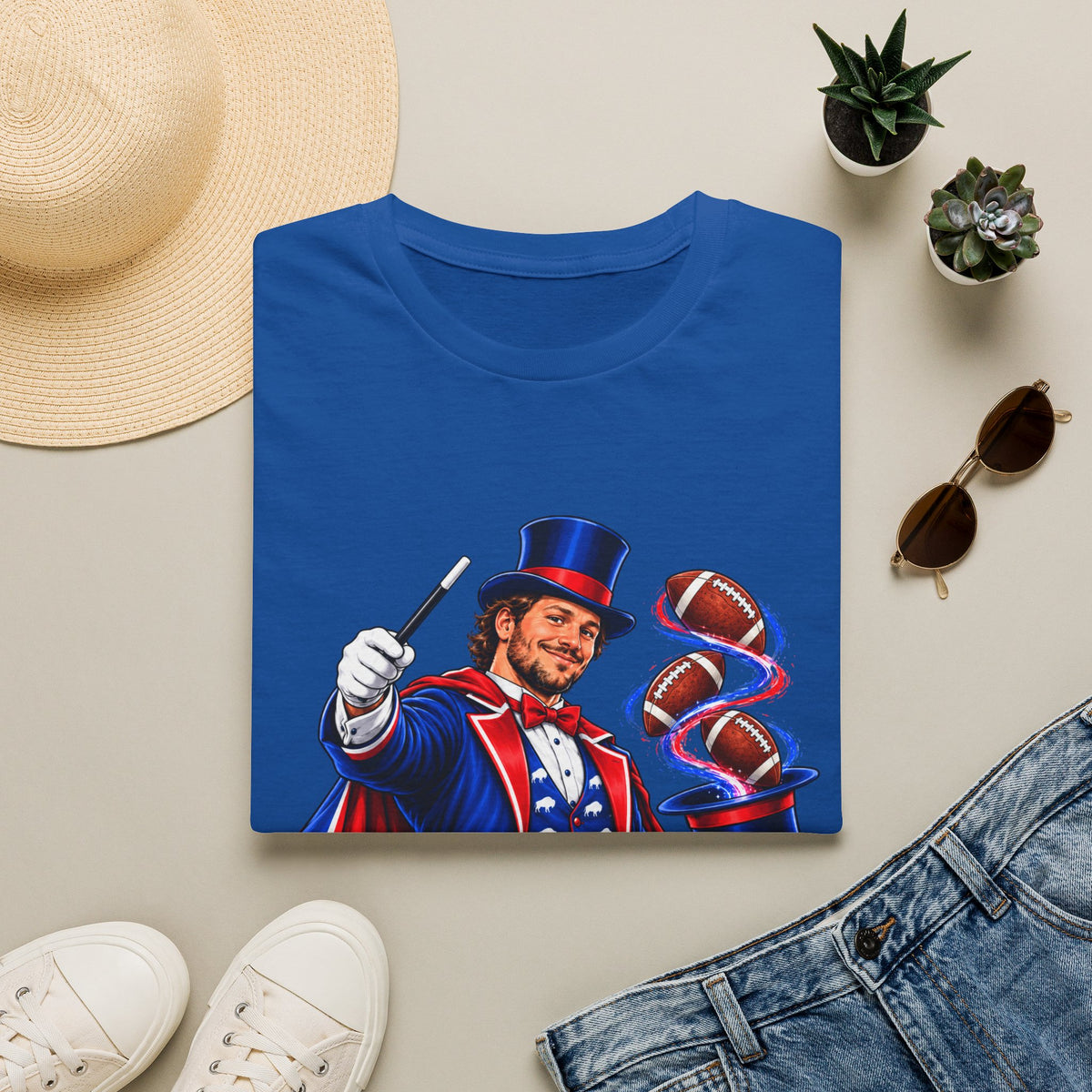 The Magician Magic Trick T-Shirt - Buffalo Footbal - TeesRus716