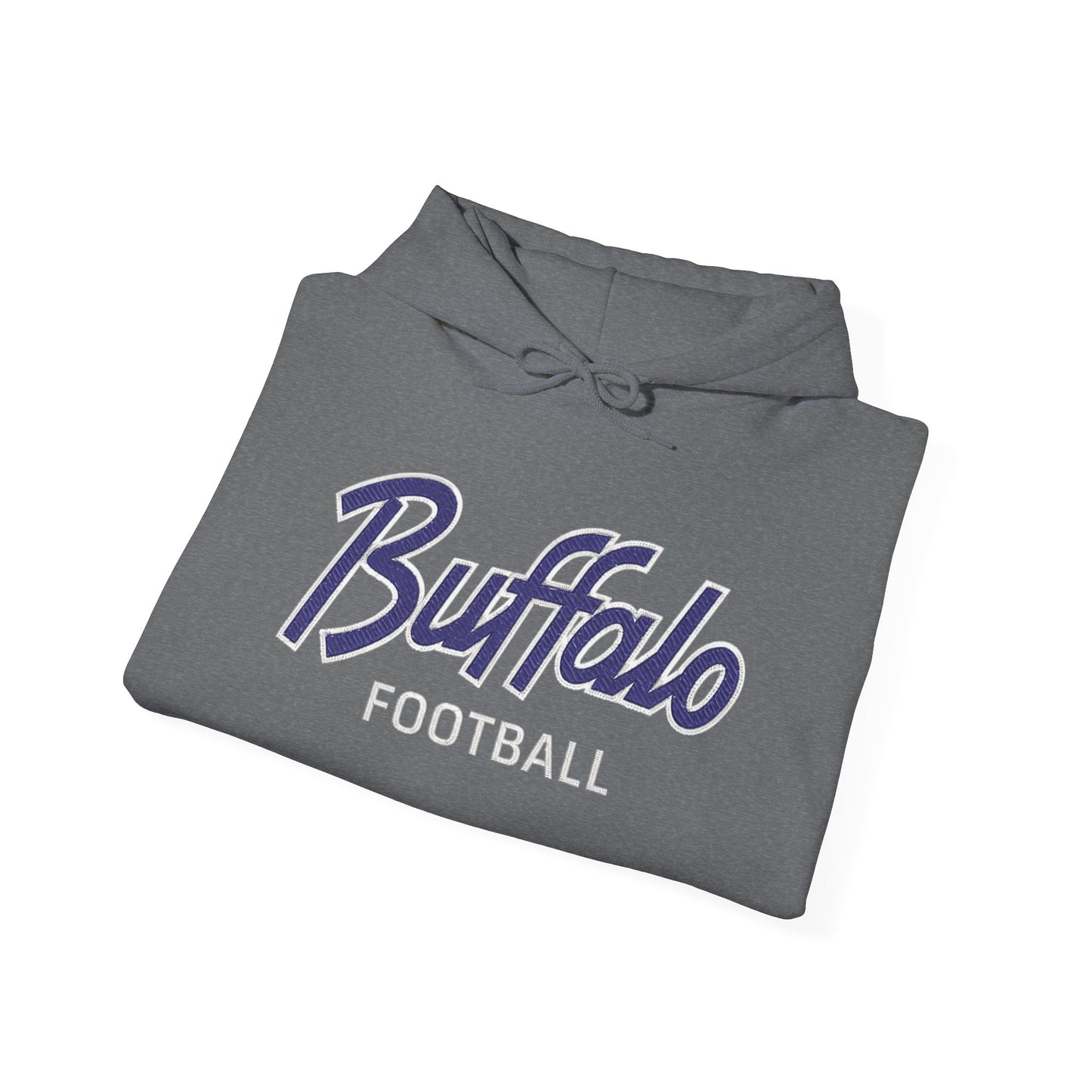 Buffalo Football Nickel City Hoodie | Vintage Embroidered Buffalo Football Hooded Sweatshirt