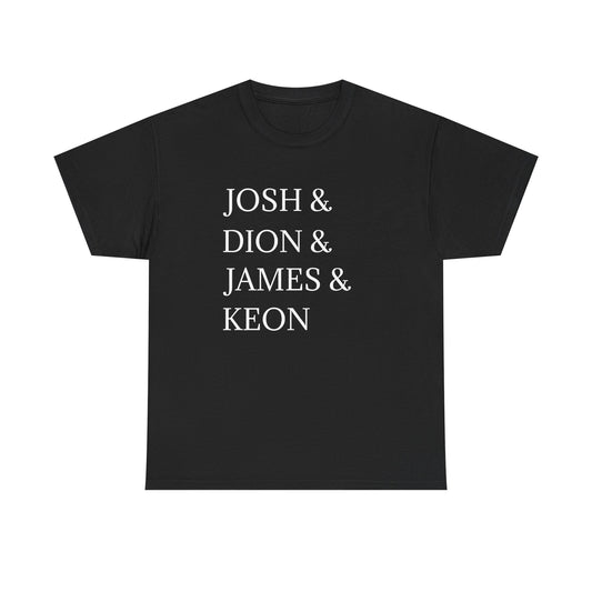 Unisex Heavy Cotton Tee with Personalized Names - Custom Family Shirt, Gift for Friends, Unique Birthday Tee, Casual Wear, Trendy [...]
